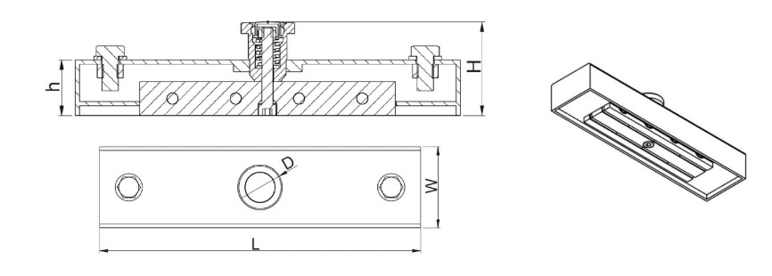 900kg Concrete Magnet Box Shuttering Magnetic Formwork Components for Precast Concrete Industry