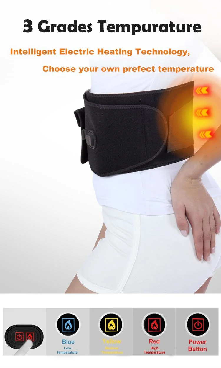 Magnet Waist Back Heating Massage Belt with Nature Herb