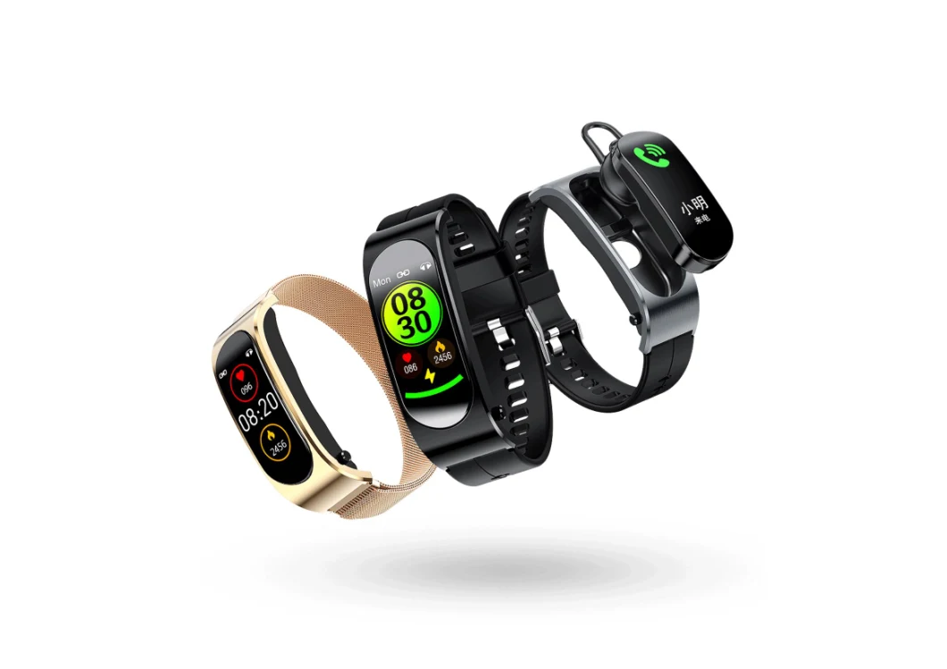 Sports Bracelets Tws Bracelets Talkable Bracelets Smart Watch Tws 2-in-1 Tws Bluetooth Headphone Smartwatch Mobile Phone Accessories