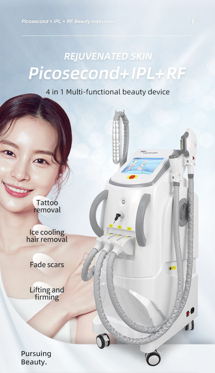 Best ND YAG Laser Pico+IPL+RF+E Light 4 in 1 Equipment